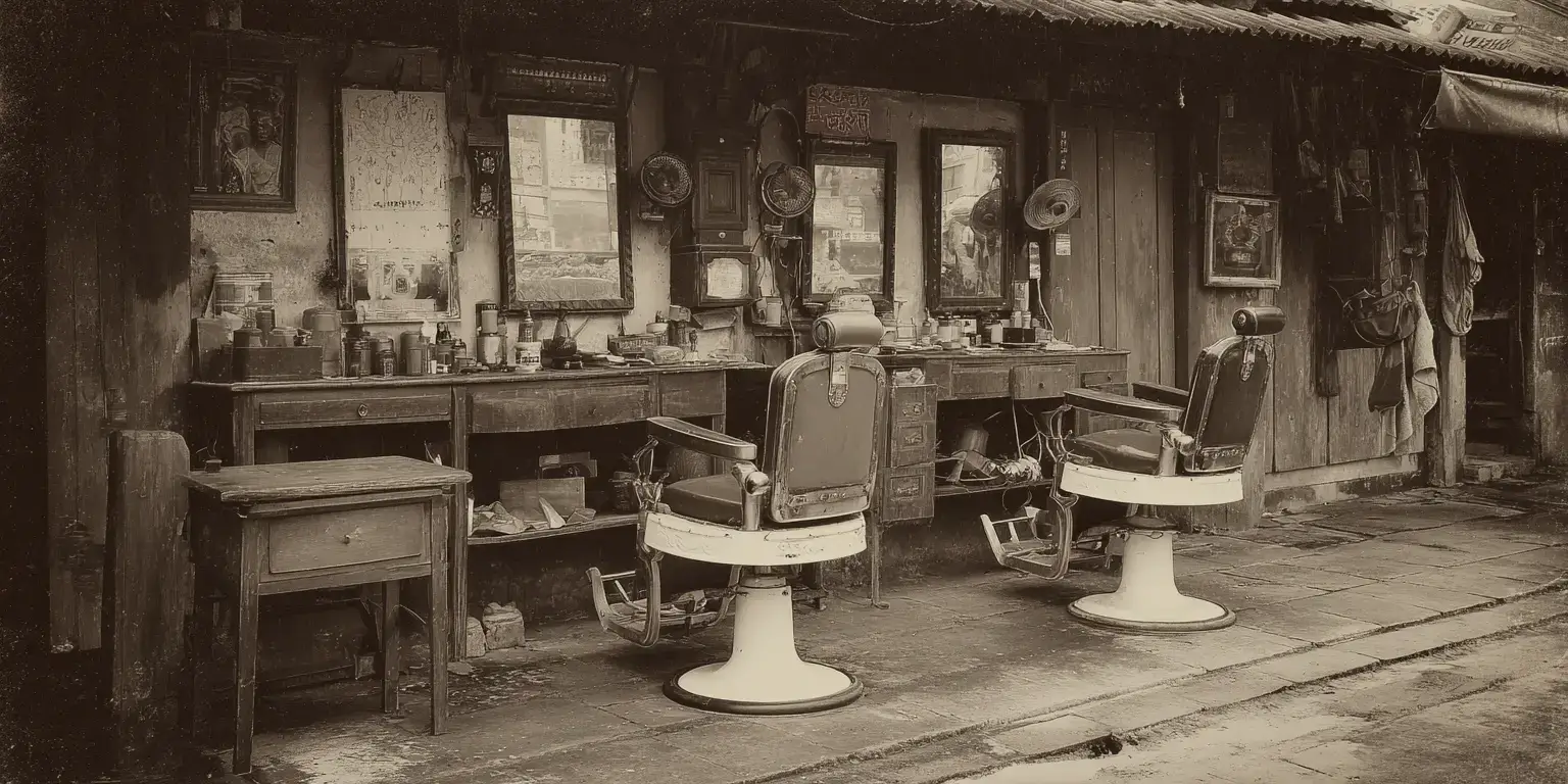 L'histoire des Salons de Barbier Pour Hommes